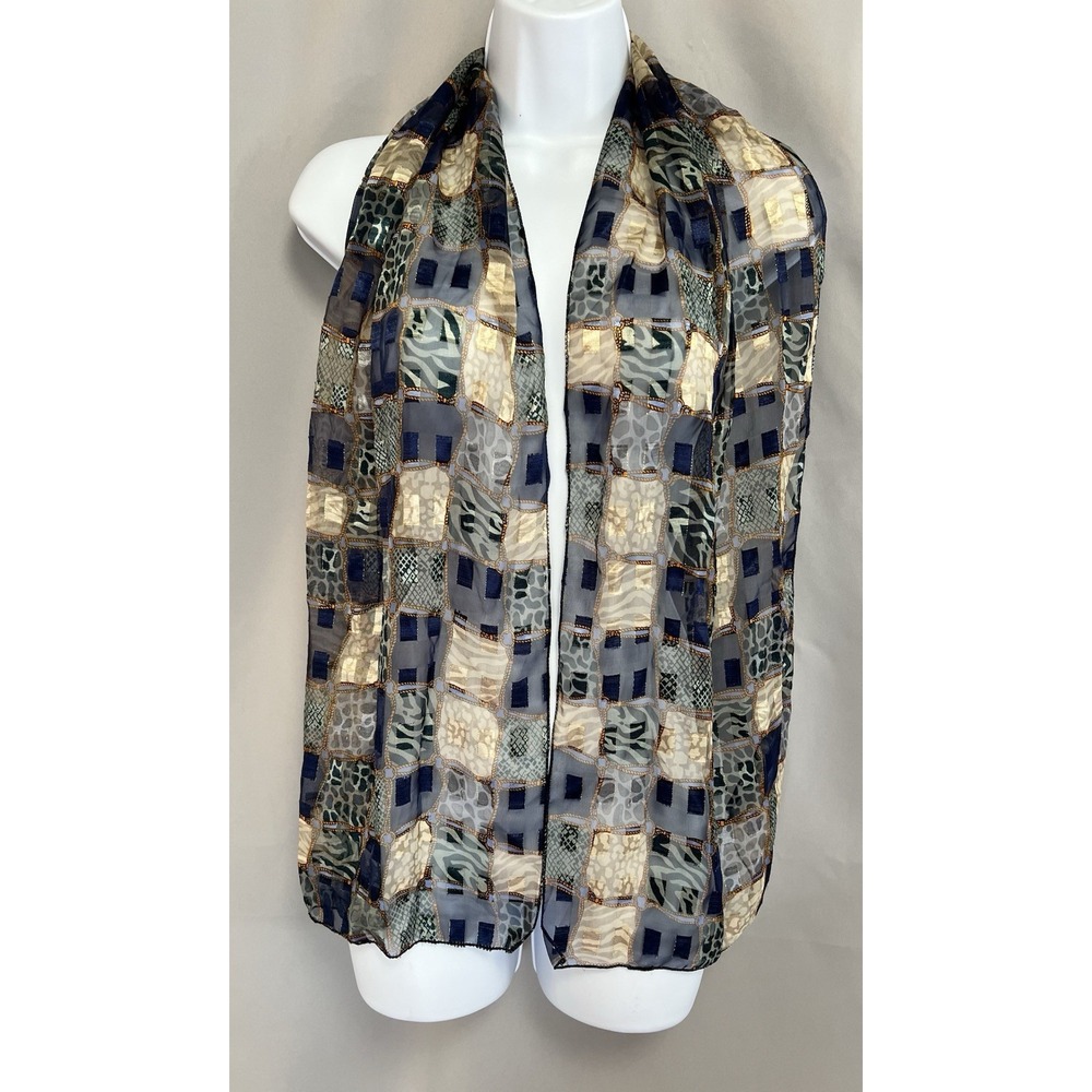 Scarf Women's Multicolor‎ 58"x 12.5" Polyester